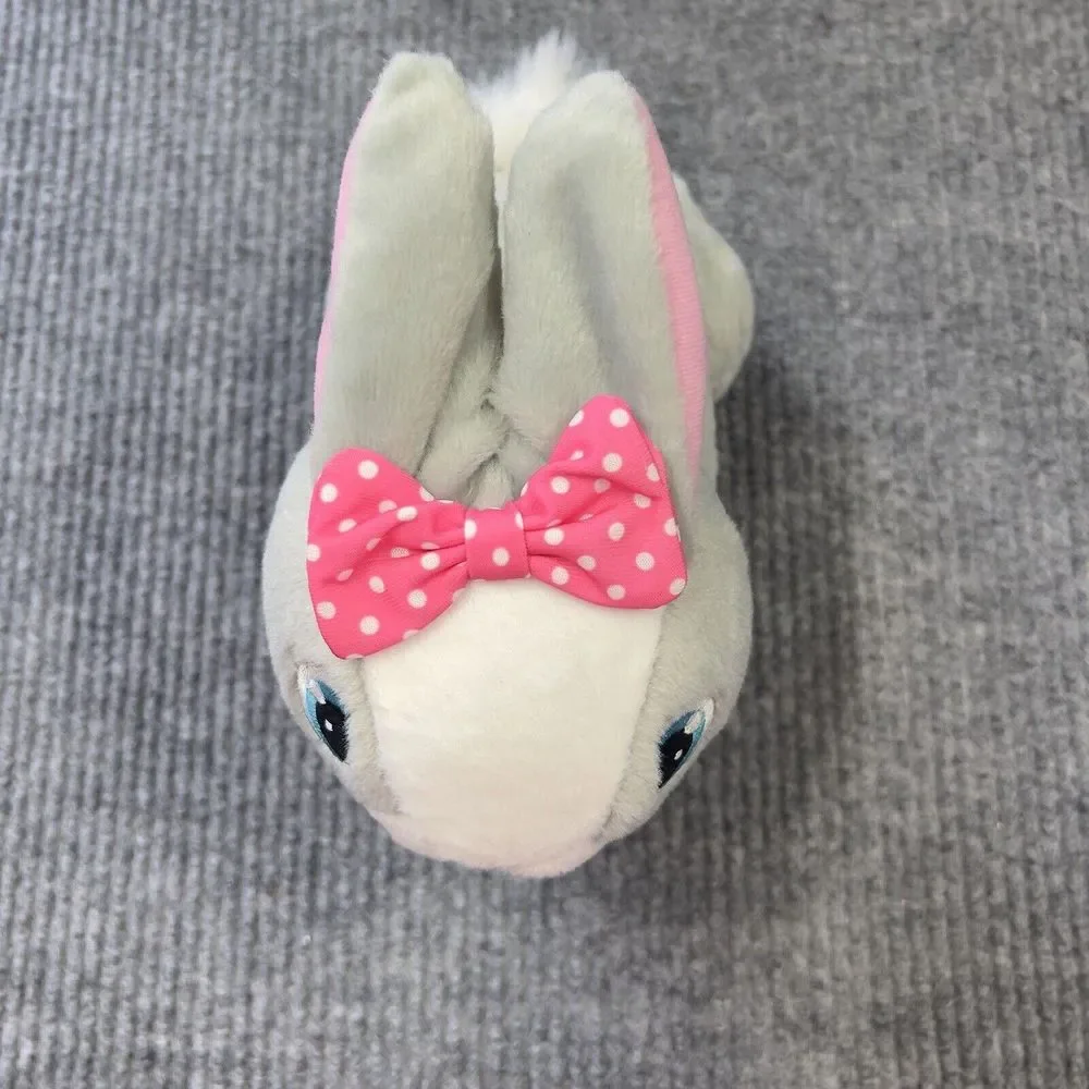 Club Petz BETSY The Gray BUNNY 10” Plush Rabbit IMC Toys Interactive Embroidered